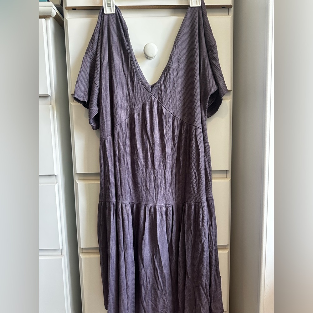 Pink Lily Lavender V-Neck Dress